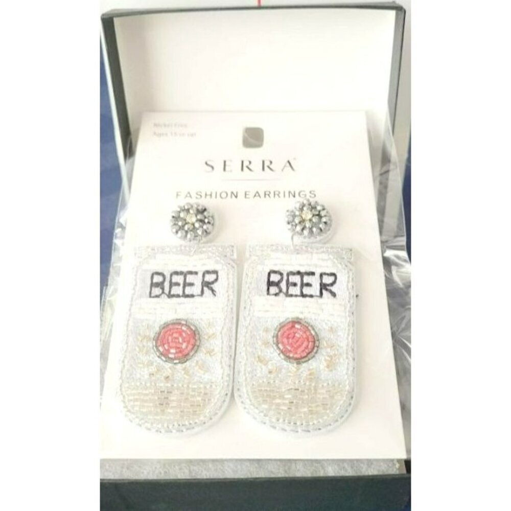 NEW - Serra Beer Dangle Earrings (SKU: 0172)